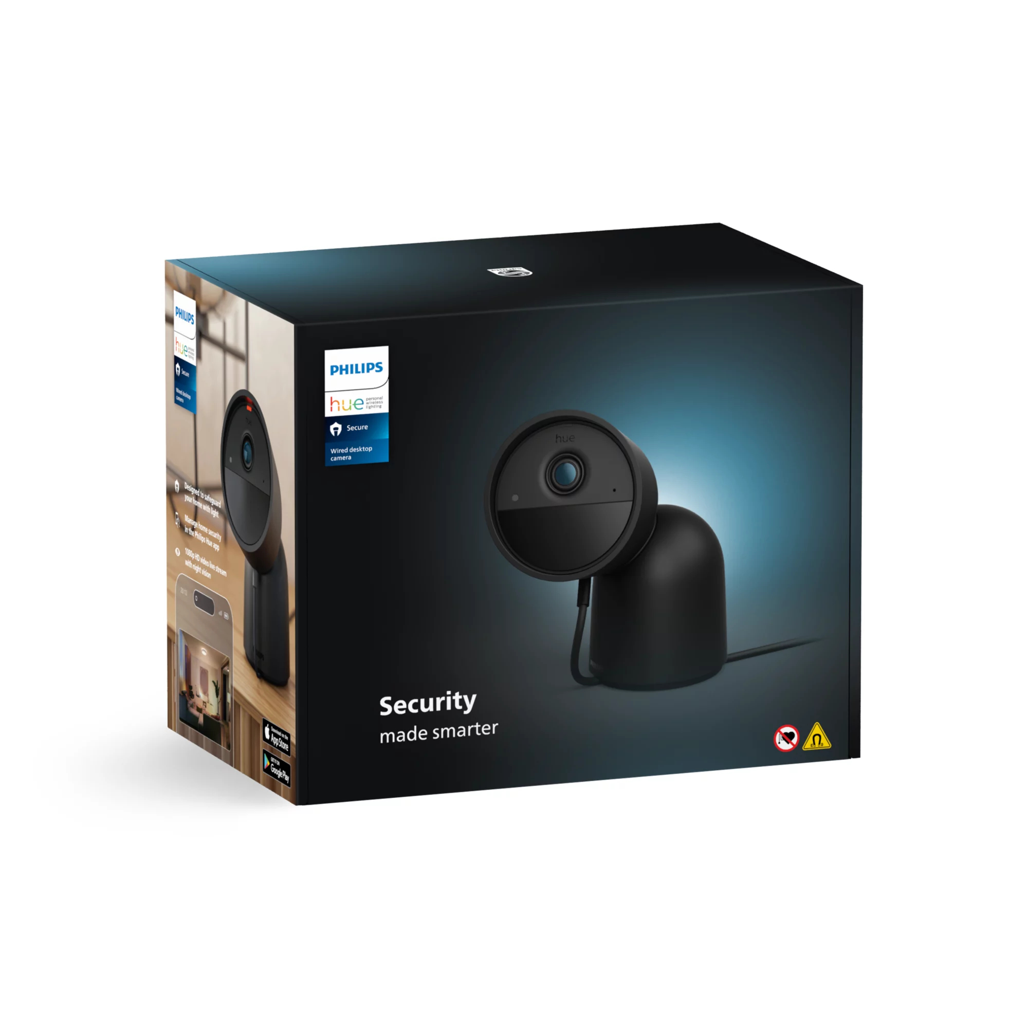 Philips by Signify Philips Secure wired camera with desktop stand – image 3