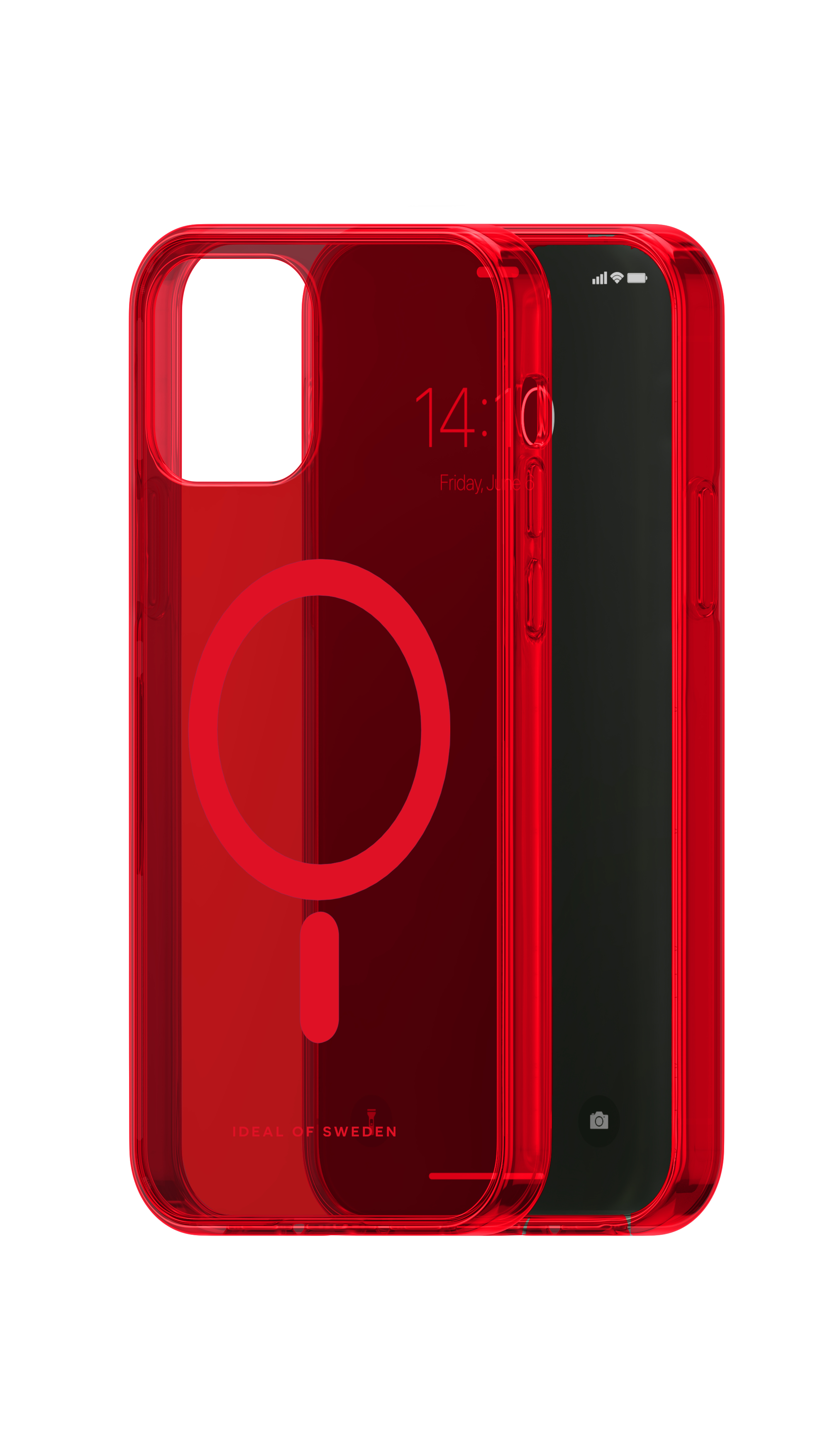 iDeal of Sweden Clear Case MagSafe iPhone 12/12P Radiant Red – image 5