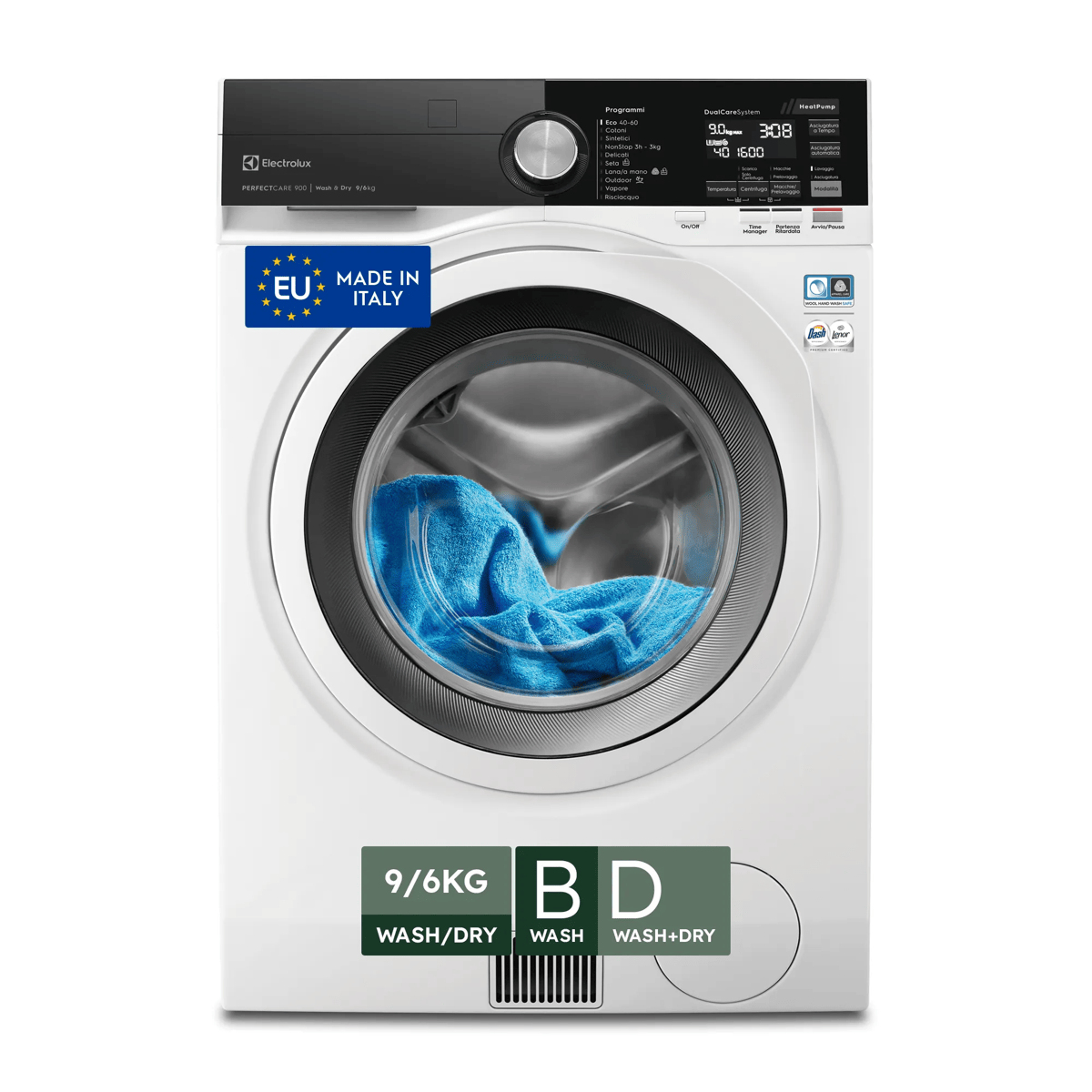 Electrolux EW9W296Y washer dryer Freestanding Front-load White