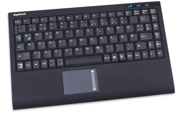 KeySonic ACK-540BT keyboard USB QWERTZ Black