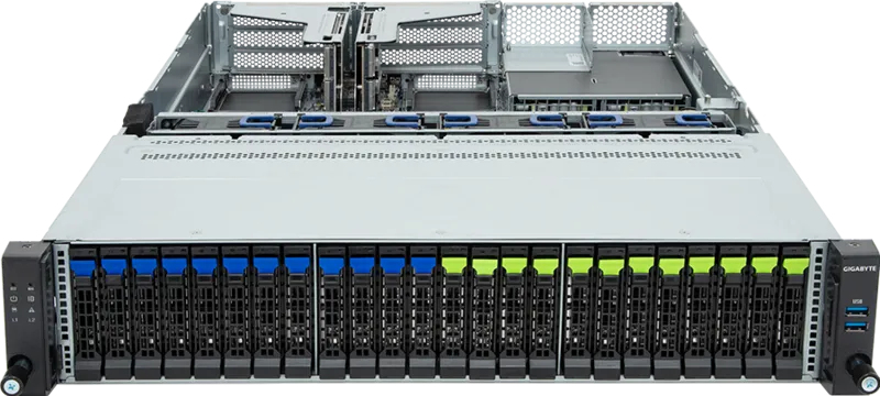 GIGABYTE R263-Z32-AAV1 LGA 6096 Rack (2U) Black, Steel – image 2