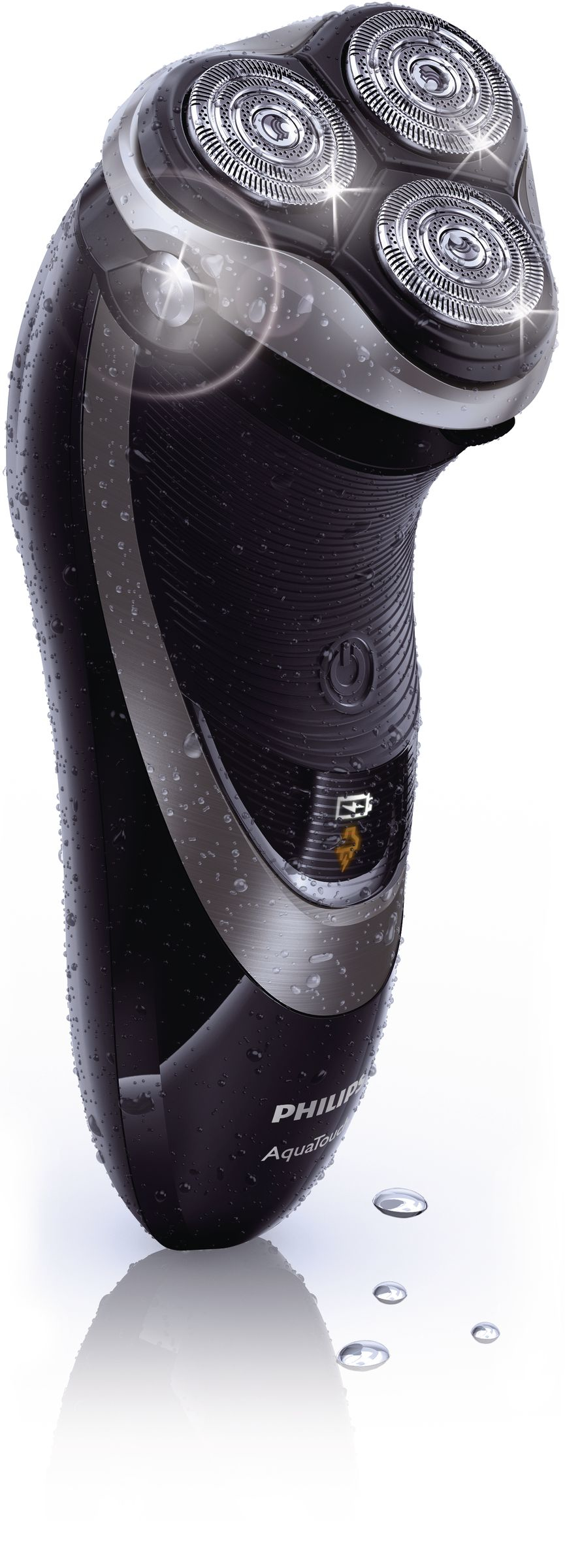 Philips AquaTouch AT940/18 men's shaver Rotation shaver Trimmer Black, Metallic