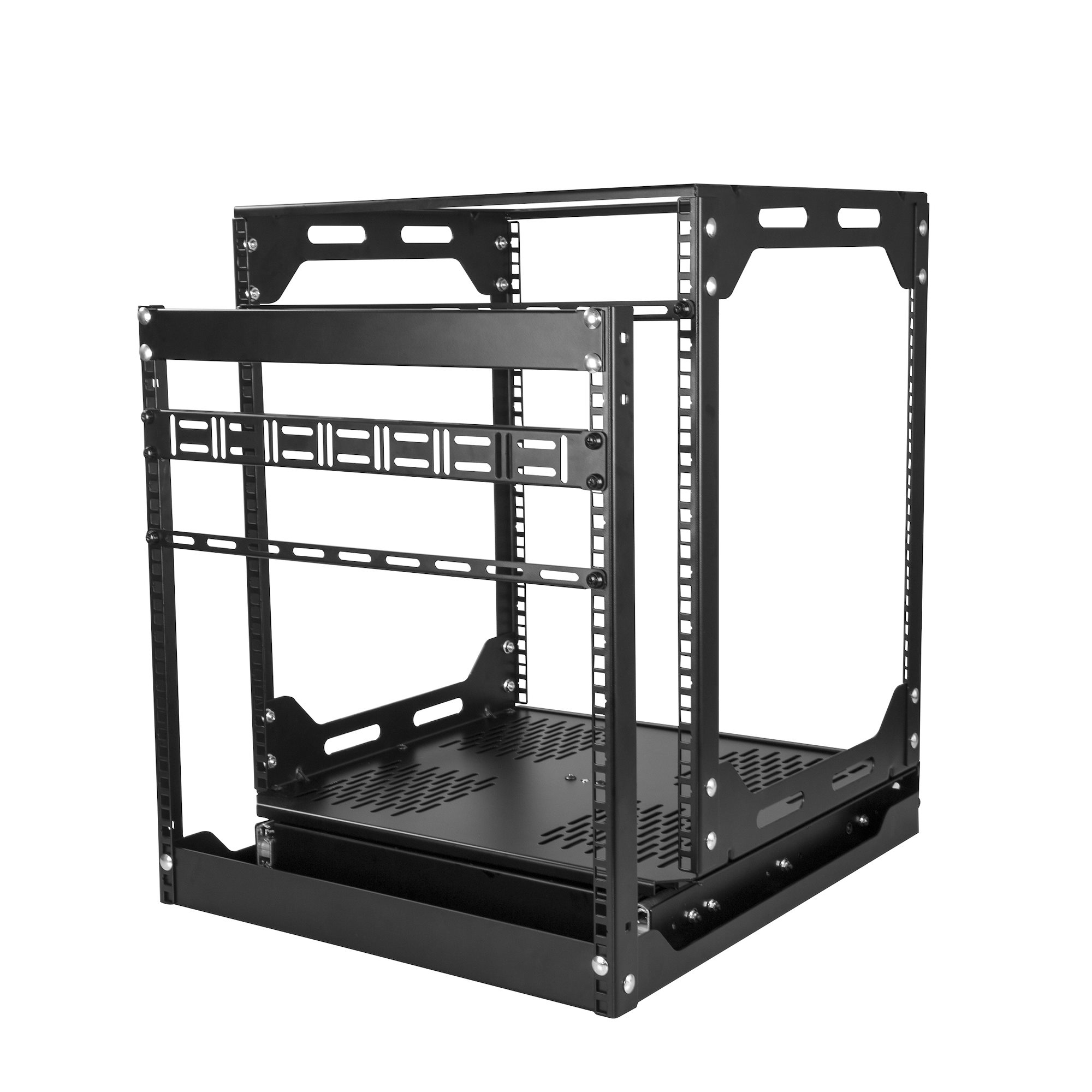 StarTech.com 19in 12U Sliding Rotating Open Frame Network Rack - 4 Post AV/Data Rack – image 7