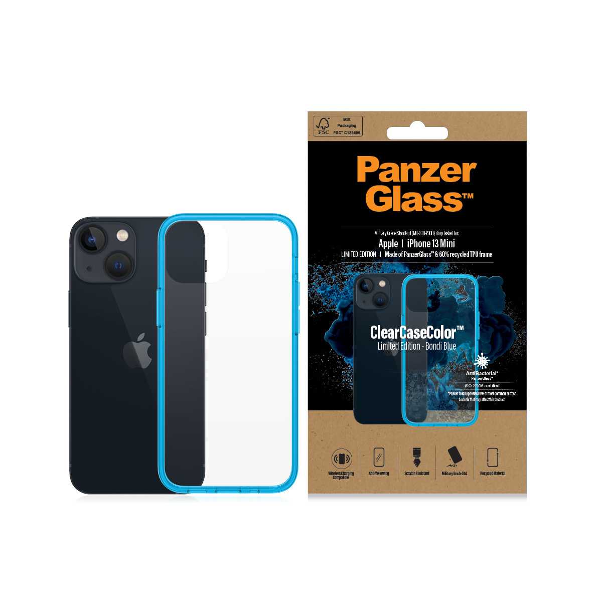 PanzerGlass ® ClearCaseColor™ iPhone 13 Mini - Bondi Blue – image 3