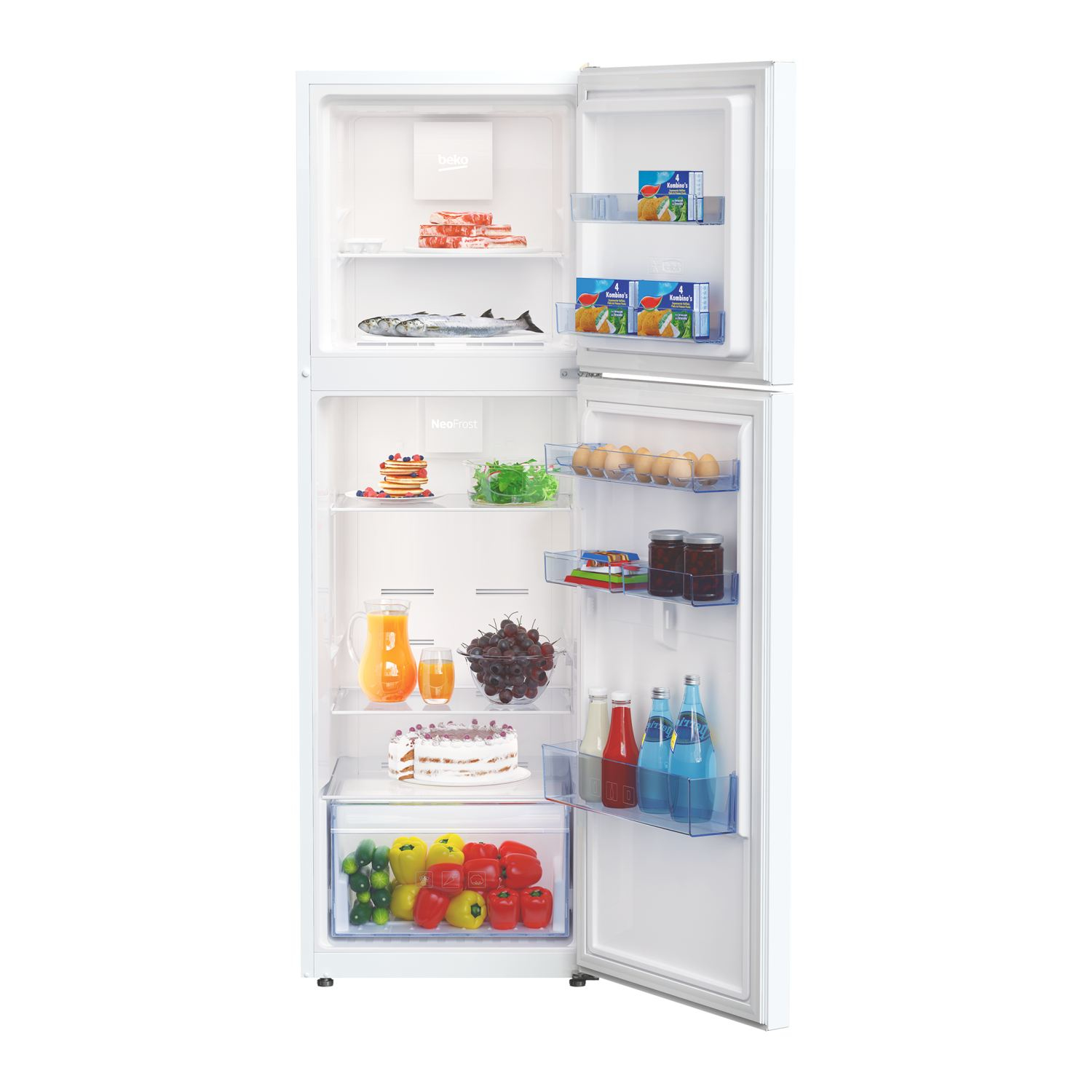 Beko RDNT270I20W fridge-freezer Freestanding – image 3