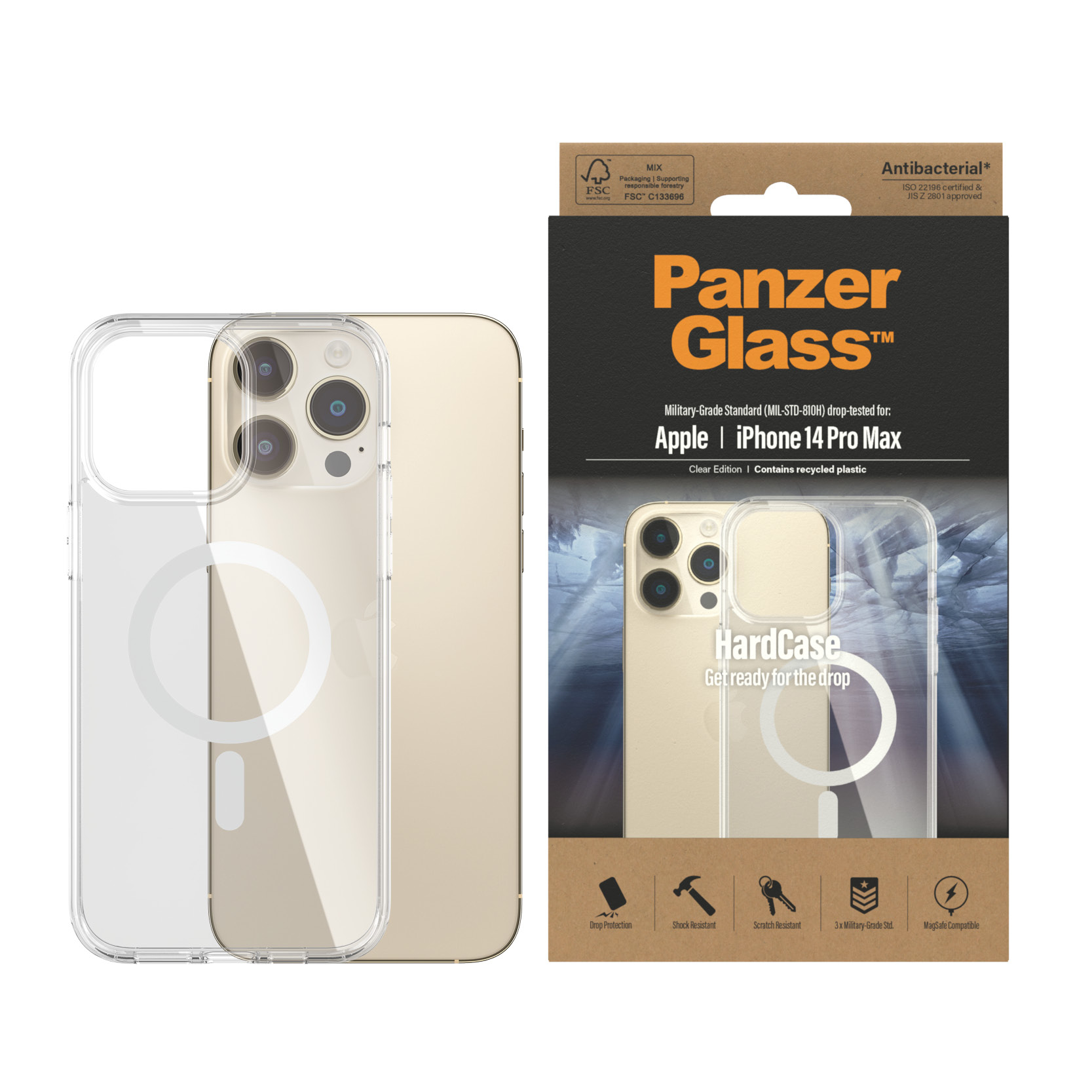 PanzerGlass® HardCase MagSafe Compatible iPhone 14 Pro Max | Clear – image 2