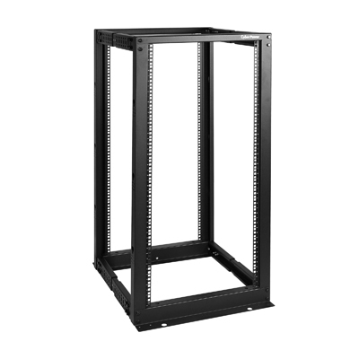 RACK ABIERTO DE 25U Y 19 PULGADAS CYBERPOWER CR25U40001 CON 4 POSTES 600 MM DE ANCHO PROFUNDIDAD AJUSTABLE DE 22 PULGADAS - 40 PULGADAS NEGRO CAPACIDAD DE CARGA DE 600KG 1323LB SE ENVIA DESARMADO GARANTIA DE 5 AÑOS - CR25U40001