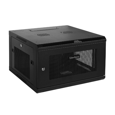 CR6U61001 GABINETE DE MONTAJE EN PARED CYBERPOWER CR6U61001 6U NEGRO CAPACIDAD DE CARGA DE 60 KG GARANTA DE 5 AOS CR6U61001