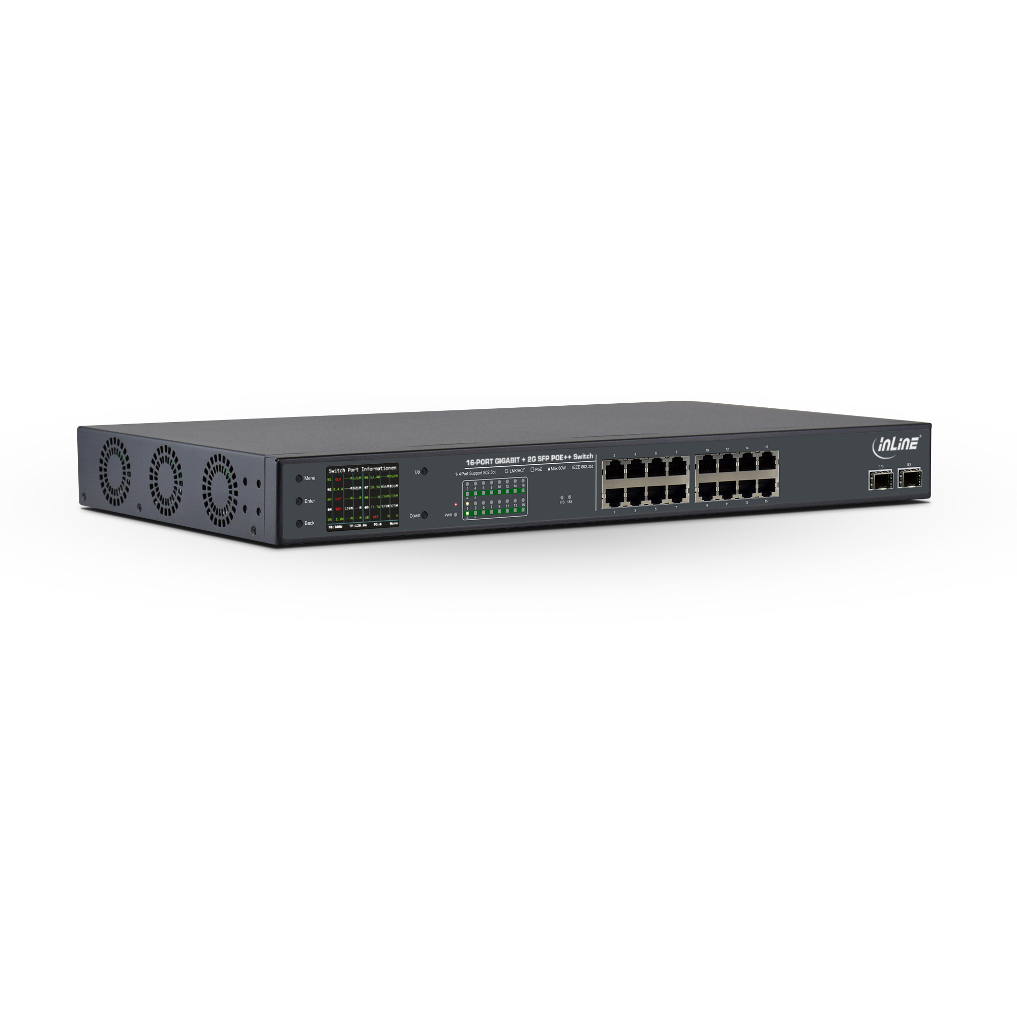 InLine PoE+ Gigabit Network Switch 24 port
