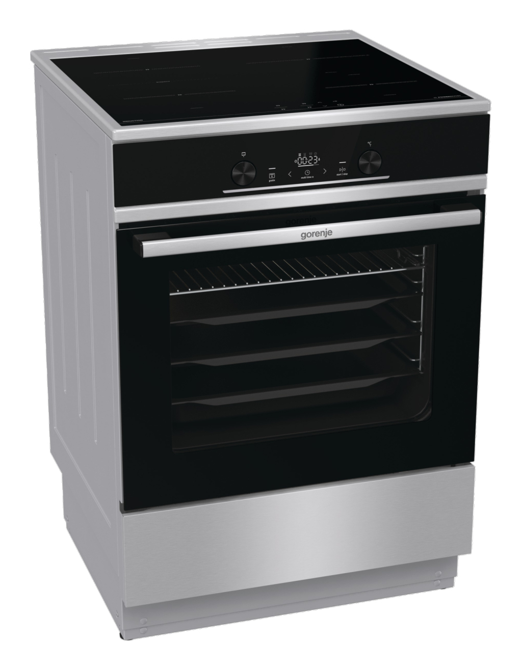 Gorenje GEIT6E81XPG Freestanding cooker Electric Zone induction hob Stainless steel – image 2