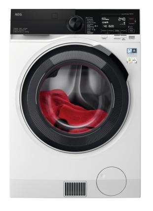 AEG Series 9000 LWR9W80609 стирально-сушильная машина Отдельно стоящий Фронтальная загрузка Белый
