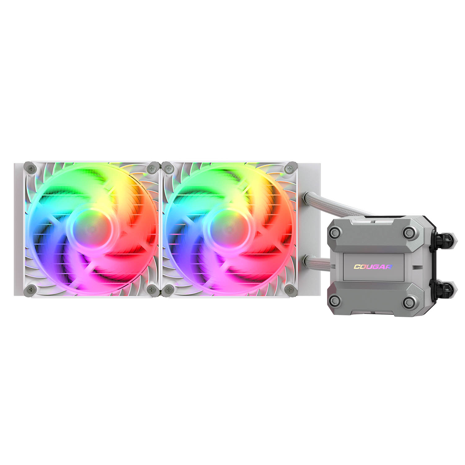 COUGAR Gaming CGR-PSDUTRGB-W-240 Processore Raffreddatore di liquidi tutto in uno 12 cm Bianco