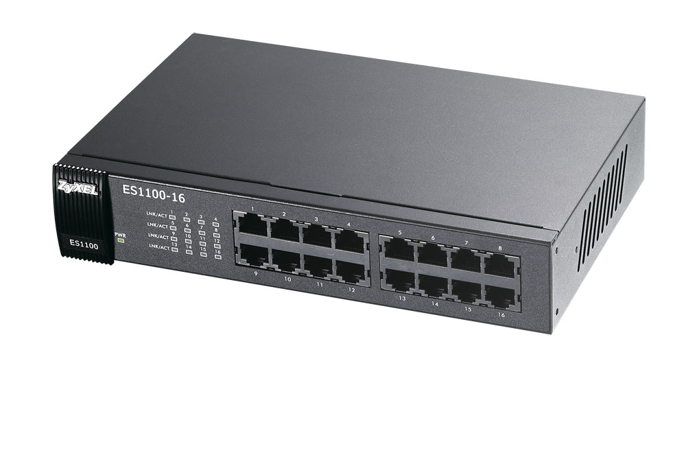 Zyxel ES1100-16 Unmanaged Black – image 1