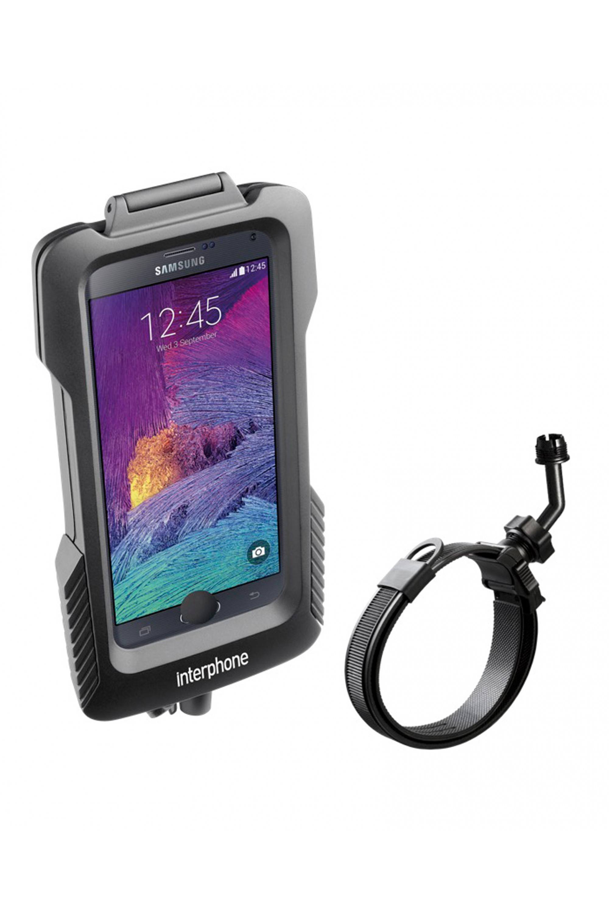 Cellularline Pro Case Motosiklet/Scooter için - Siyah, Samsung Galaxy Note 3, Note 4, S6 Edge Plus