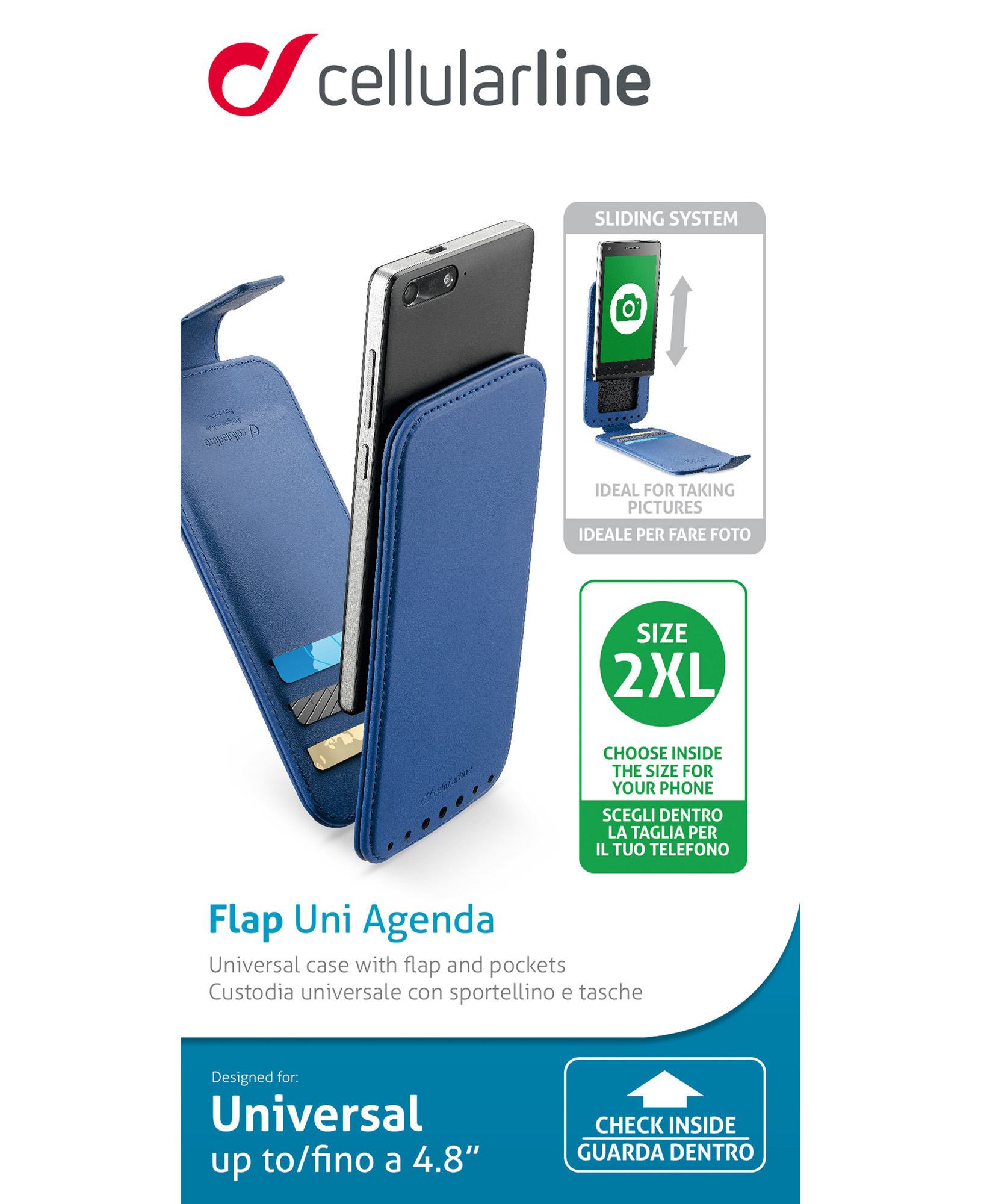 Cellularline Flap Uni Agenda - Smartphones up to 4.8” – image 4
