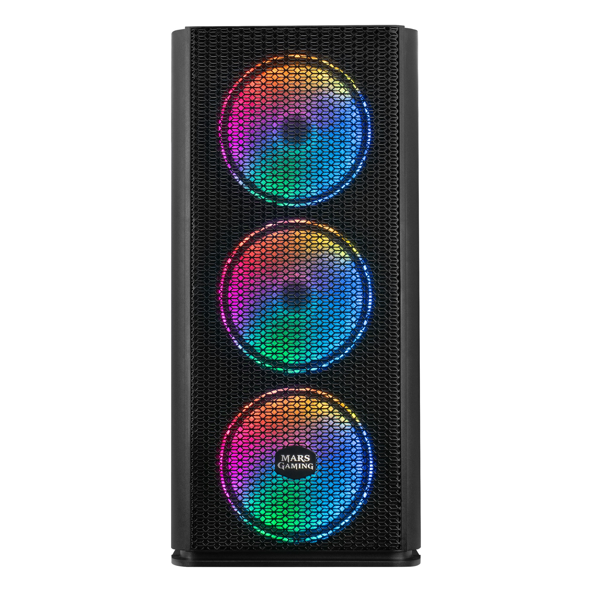 Mars Gaming MCPRO XL E-ATX Gaming PC Case Tempered Glass 4x RGB Fan Black – image 2