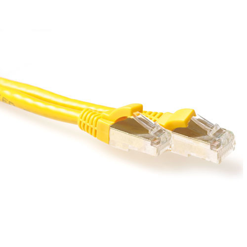 ACT FB7801 cavo di rete Giallo 1 m Cat6a S/FTP (S-STP)