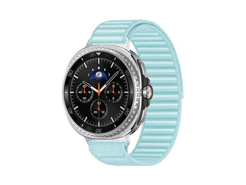 Samsung Galaxy Watch 8 Classic, Bluetooth, 46mm, Hybrid Band, Black + Fabric Band, Mint, S/M