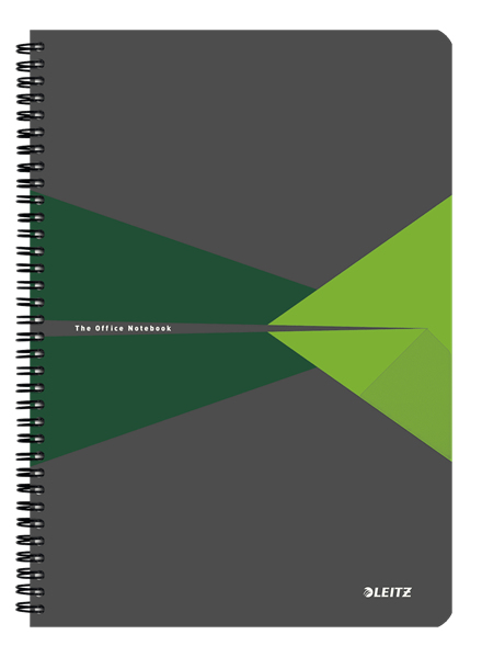 Leitz 46480055 quaderno per scrivere A4 90 fogli Verde, Grigio