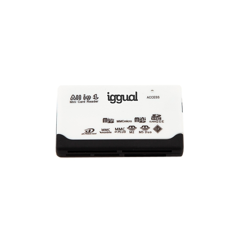 iggual IGG316757 card reader USB 2.0 Black, White