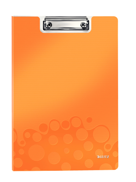 Leitz WOW Clipfolder A4 برتقالي بسعة 75 ورقة