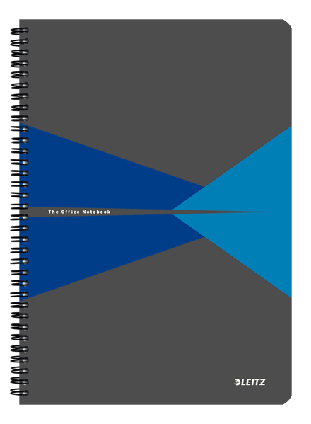 Leitz 44960035 quaderno per scrivere A4 90 fogli Blu, Grigio