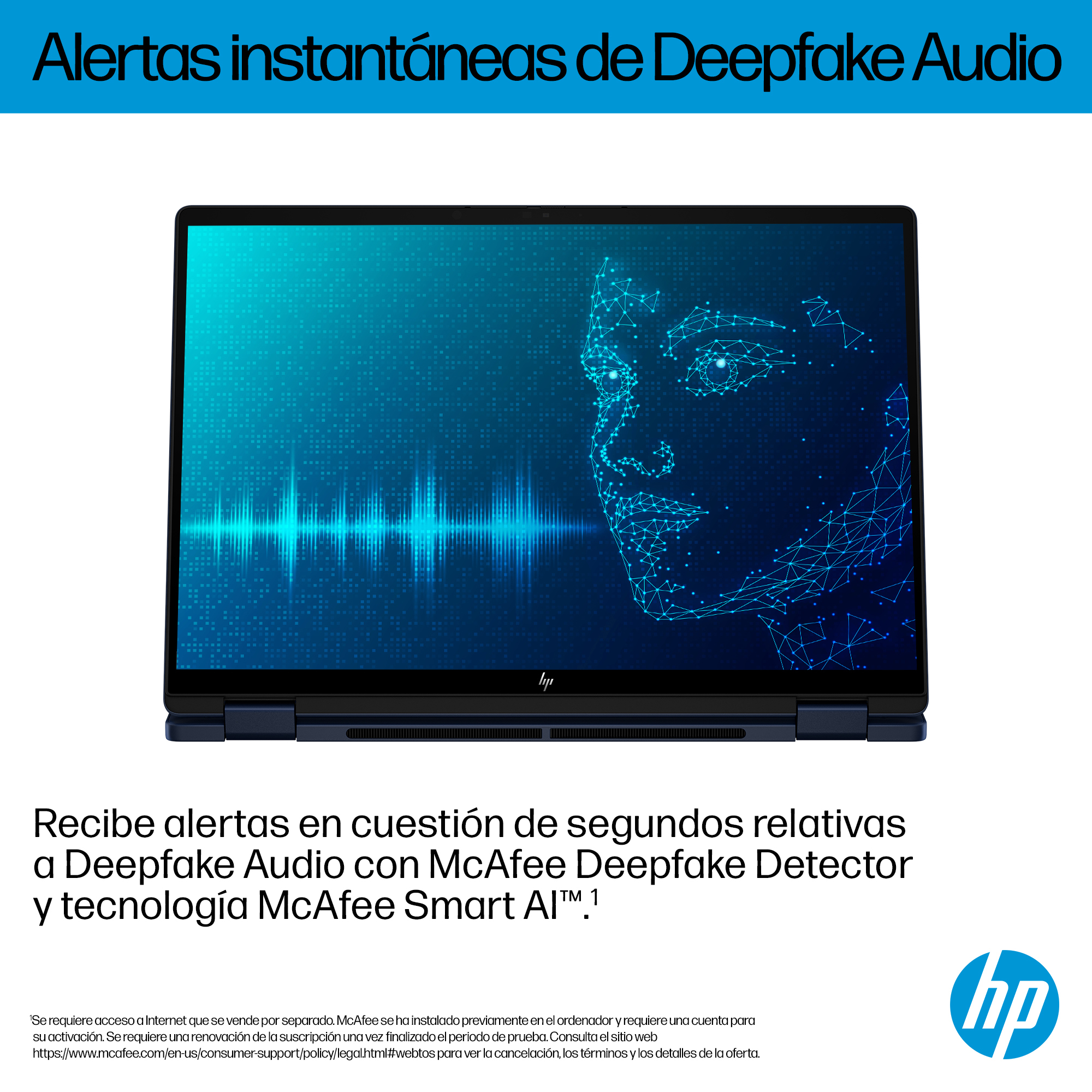 Portátil - HP OmniBook X FlipNGAI 14-fm0004ns Copilot+ PC, 14" 3K, Intel® Core™ Ultra 7, 32GB RAM, 1TB SSD, Gráficos Intel Arc™, Windows 11 Home, Azul - imagen 9