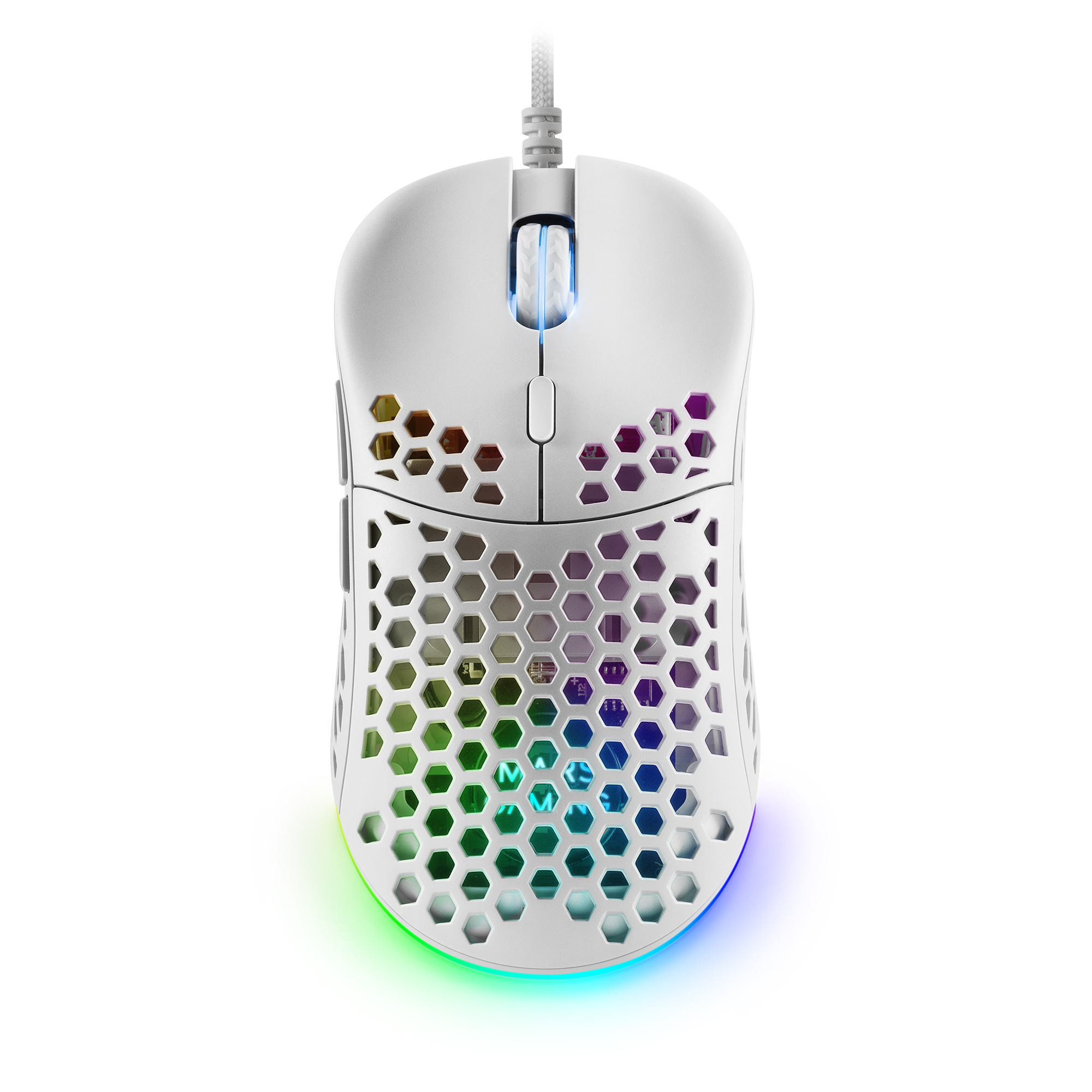 Mars Gaming MM55W White RGB Chroma Gaming Mouse Ultra-lightweight