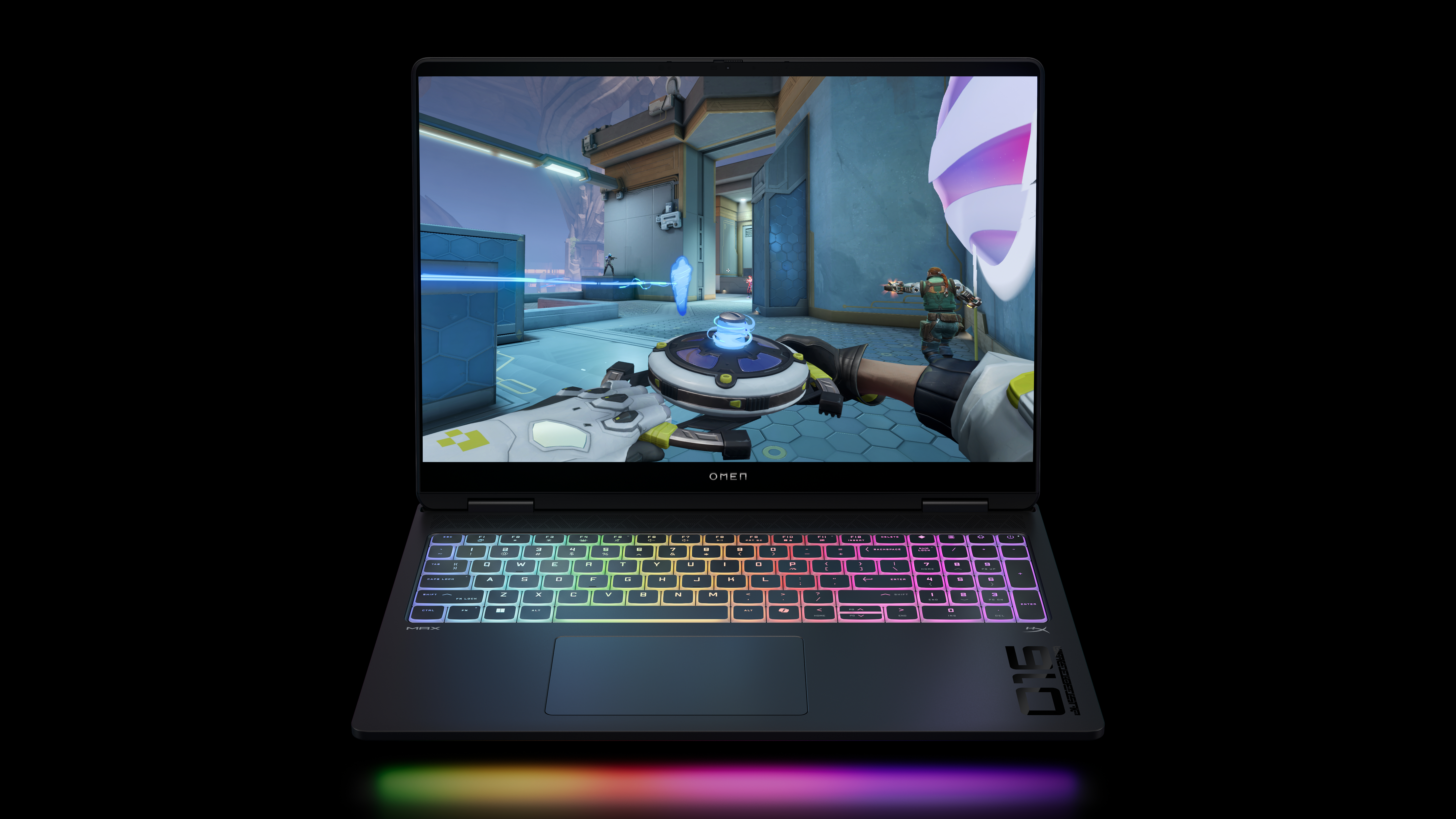 Portátil gaming - HP OMEN MAX 16-ak0008ns, 16 " WQXGA, AMD Ryzen™ AI 9 HX 375, 32 GB RAM, 1 TB SSD, GeForce RTX™ 5070 Ti, Windows 11 Home, Negro - imagen 2