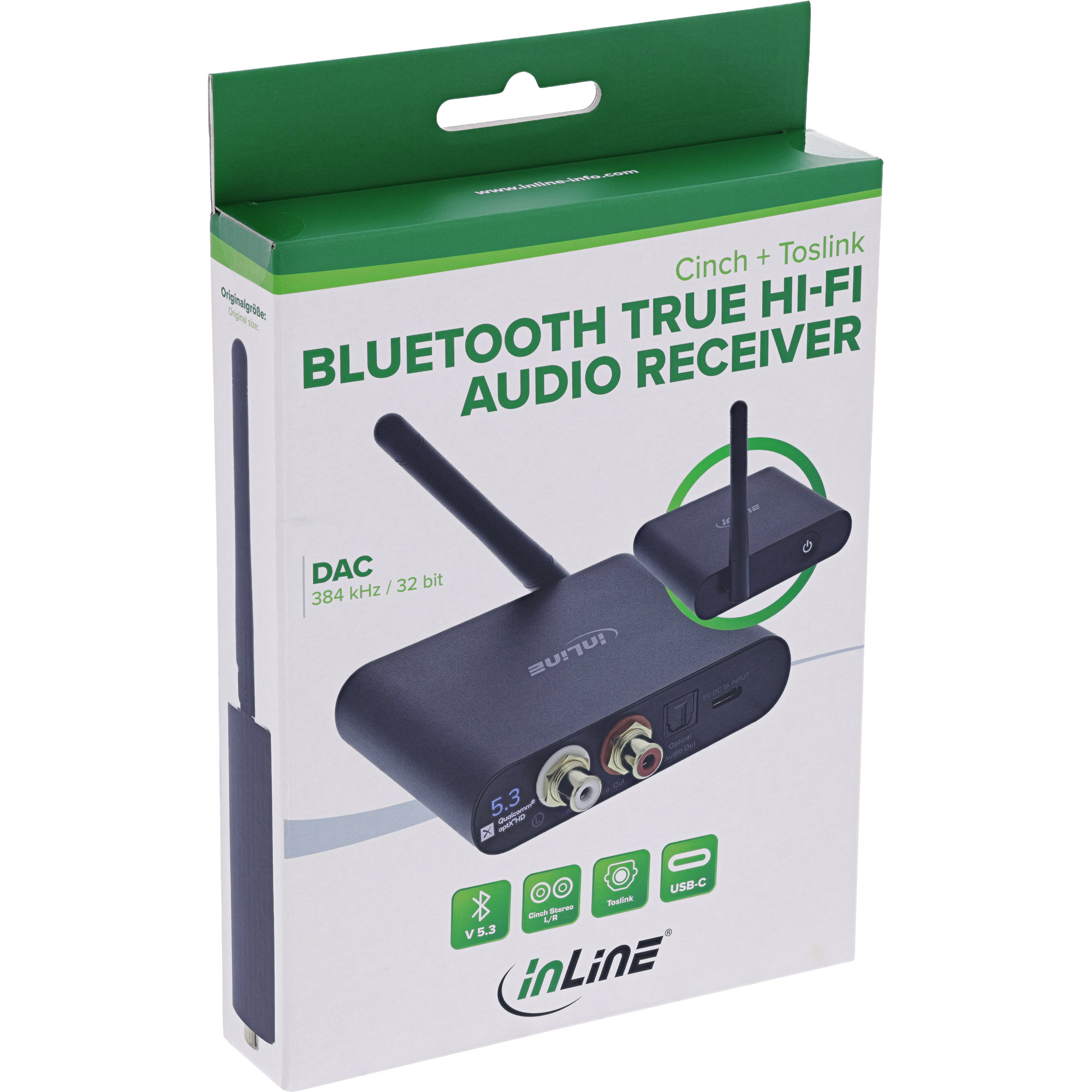 InLine 99142I Bluetooth music receiver Black – image 7