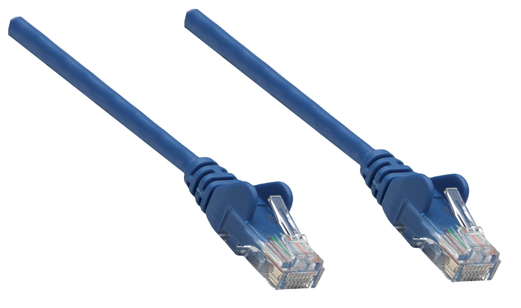 INTELLINET Patchkabel Cat6A CU S/FTP LSZH 0.25m blau Patchkabel RJ45