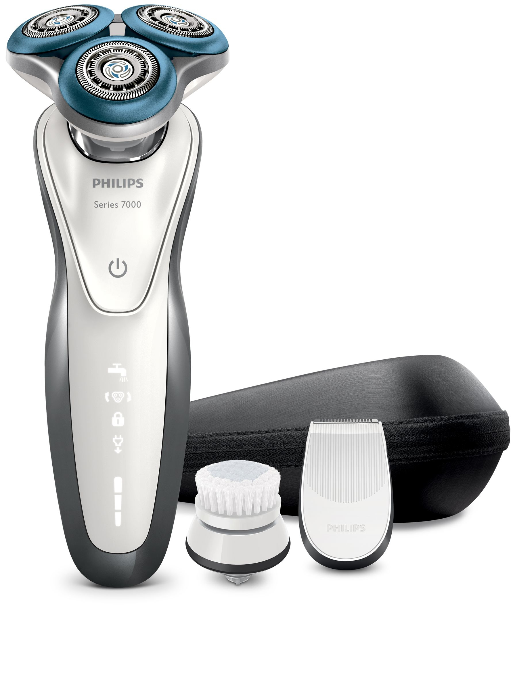 Philips SHAVER Series 7000 S7530/43 men's shaver Rotation shaver Trimmer Silver, White