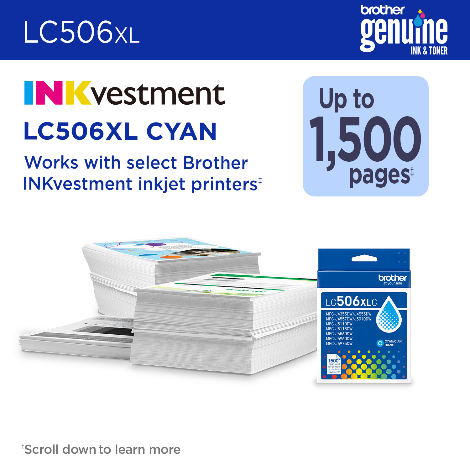Brother LC506XLCS ink cartridge 1 pc(s) Original High (L) Yield Cyan – image 2