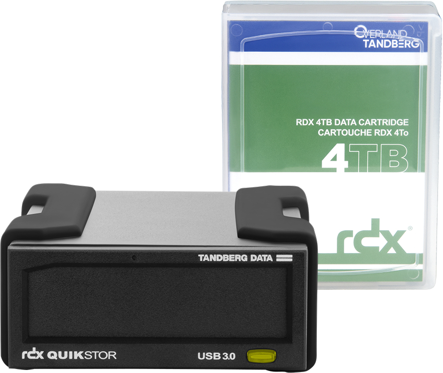 Tandberg RDX 4 TB USB3+ KIT extern black