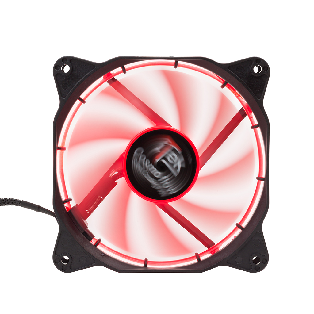 itek Cosmo Flow Computer case Fan 12 cm Black, Red image 3