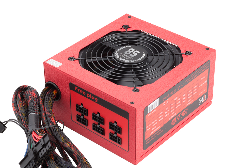 itek Redbox SM power supply unit 550 W 20+4 pin ATX ATX Red image 3