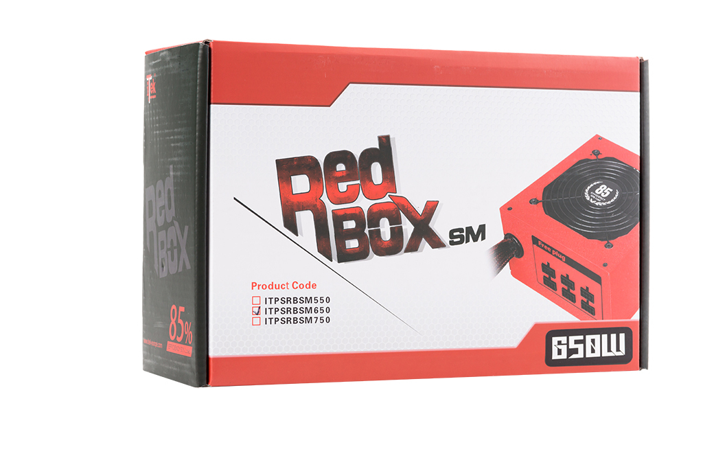 itek Redbox SM power supply unit 650 W 20+4 pin ATX ATX Red image 7