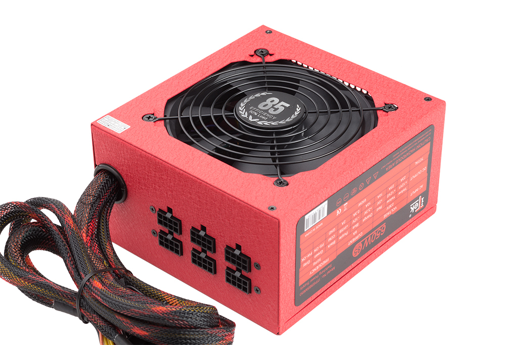 itek Redbox SM power supply unit 650 W 20+4 pin ATX ATX Red image 3