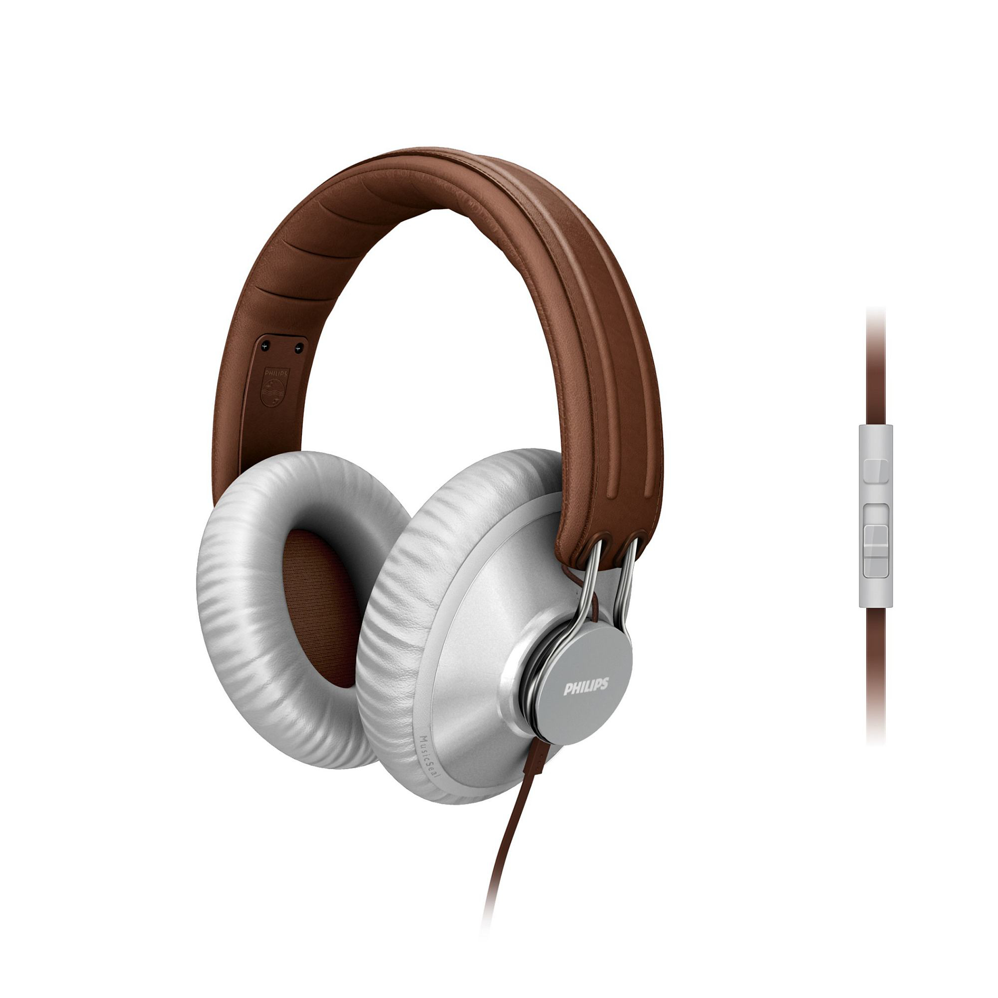 Philips SHL5905GY/98 headphones/headset Wired Head-band Brown, Grey – image 3