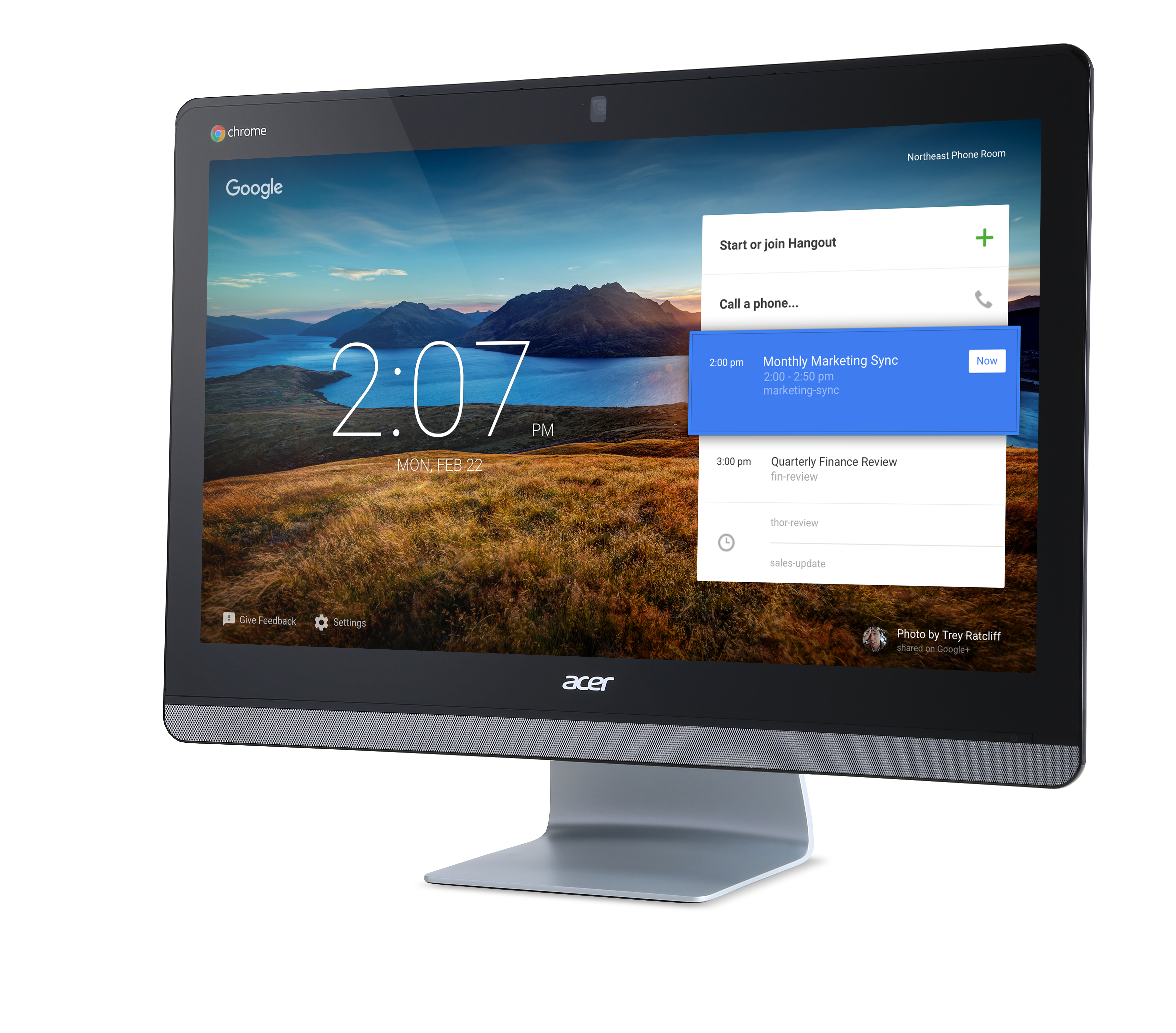 Acer Chromebase CA24I Intel® Celeron® 3215U 60.5 cm (23.8″) 1920 x 1080 pixels Touchscreen 4 GB DDR3L-SDRAM 32 GB SSD ChromeOS Wi-Fi 5 (802.11ac) Black, Silver image 3