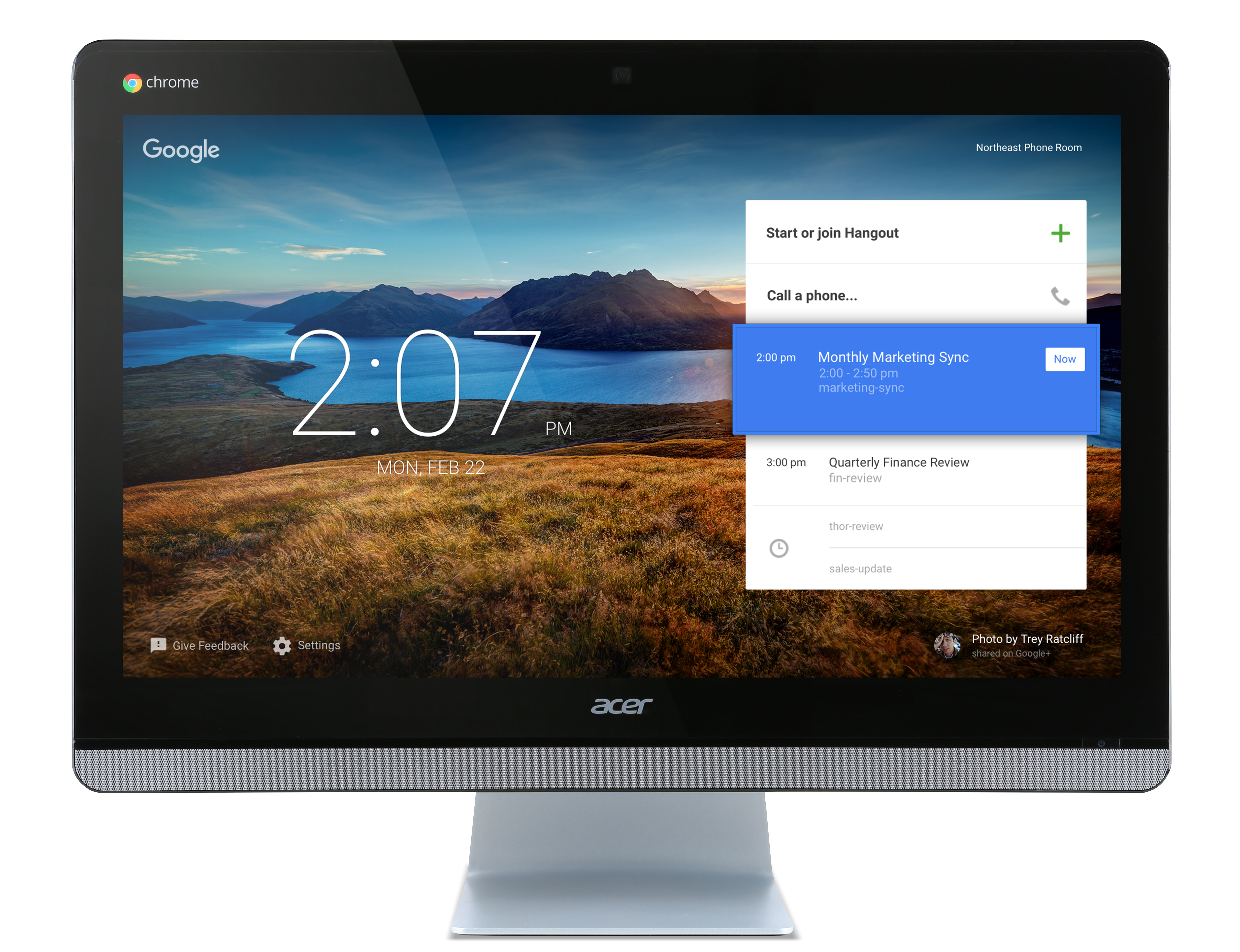 Acer Chromebase CA24I Intel® Celeron® 3215U 60.5 cm (23.8″) 1920 x 1080 pixels Touchscreen 4 GB DDR3L-SDRAM 32 GB SSD ChromeOS Wi-Fi 5 (802.11ac) Black, Silver image 1