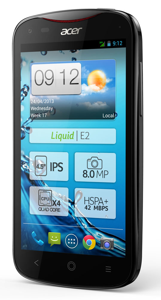 Acer Liquid E2 11.4 cm (4.5") Single SIM Android 4.1 3G 1 GB 2000 mAh Black – image 2