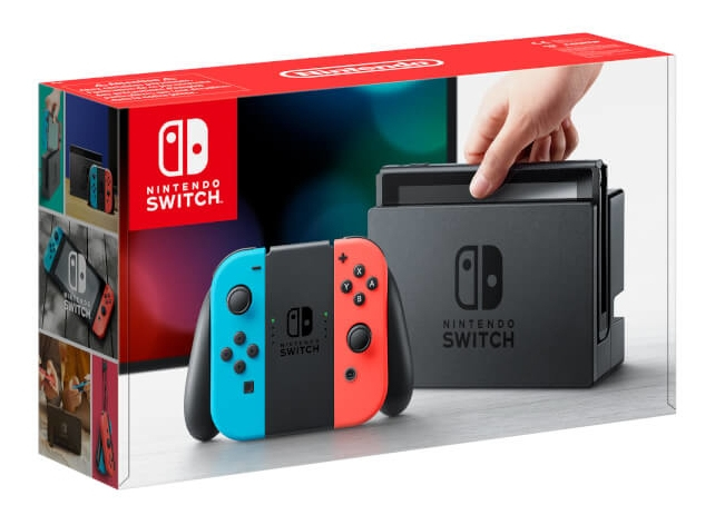 Nintendo Switch Joy‑Con bärbara spelkonsoller 15,8 cm (6.2') 32 GB Wi-Fi Svart, Blå, Röd