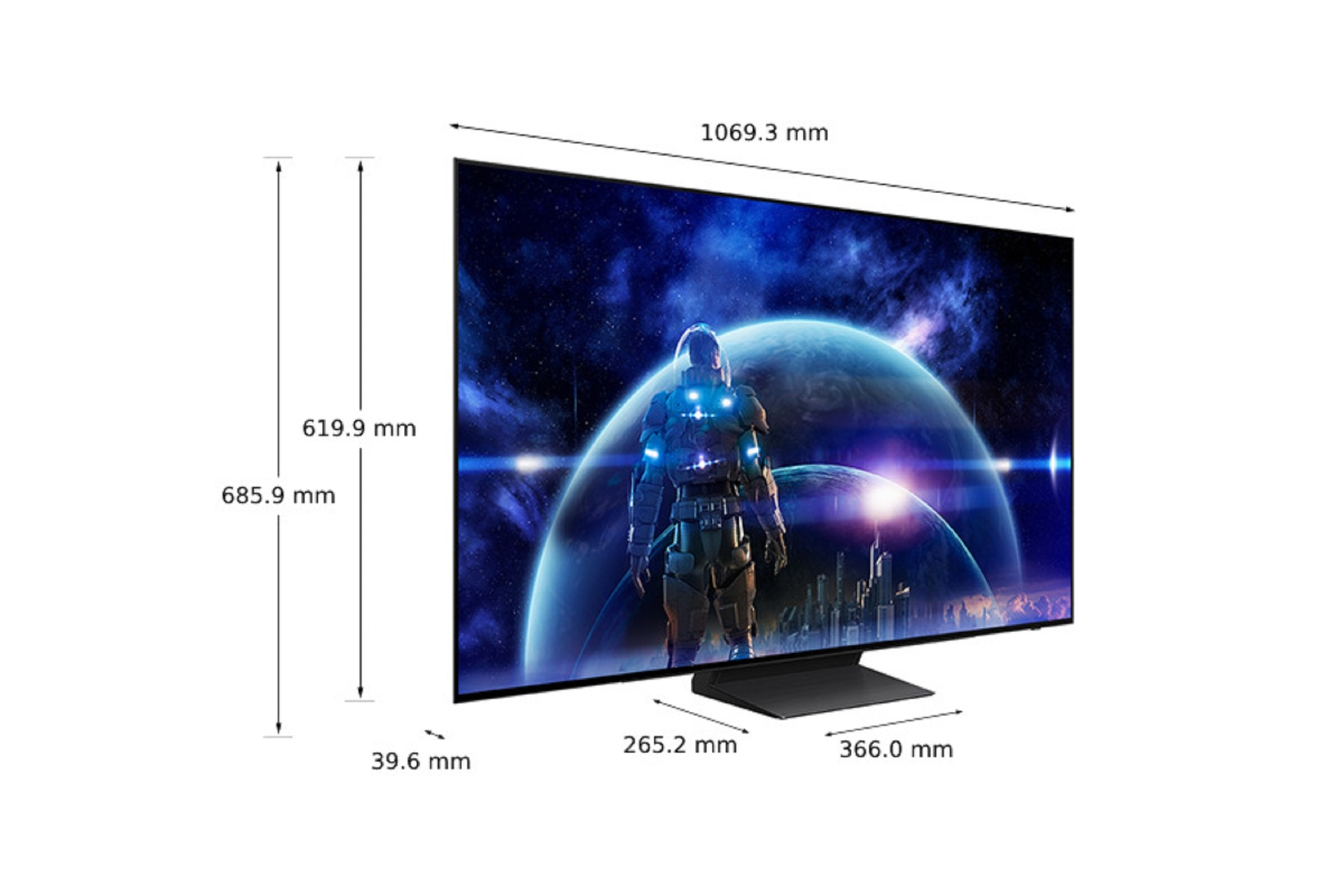 TV OLED Samsung TQ48S90D OLED Dolby Atmos 4K AI 121cm 2024 — photo 4