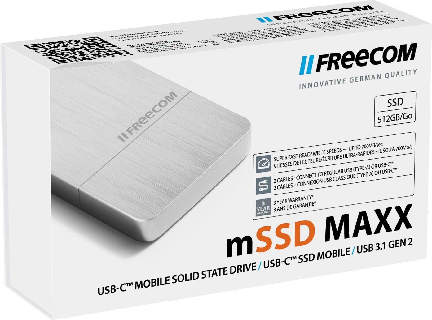 Freecom MAXX 512 GB USB Type-A 3.2 Gen 2 (3.1 Gen 2) Aluminium image 10
