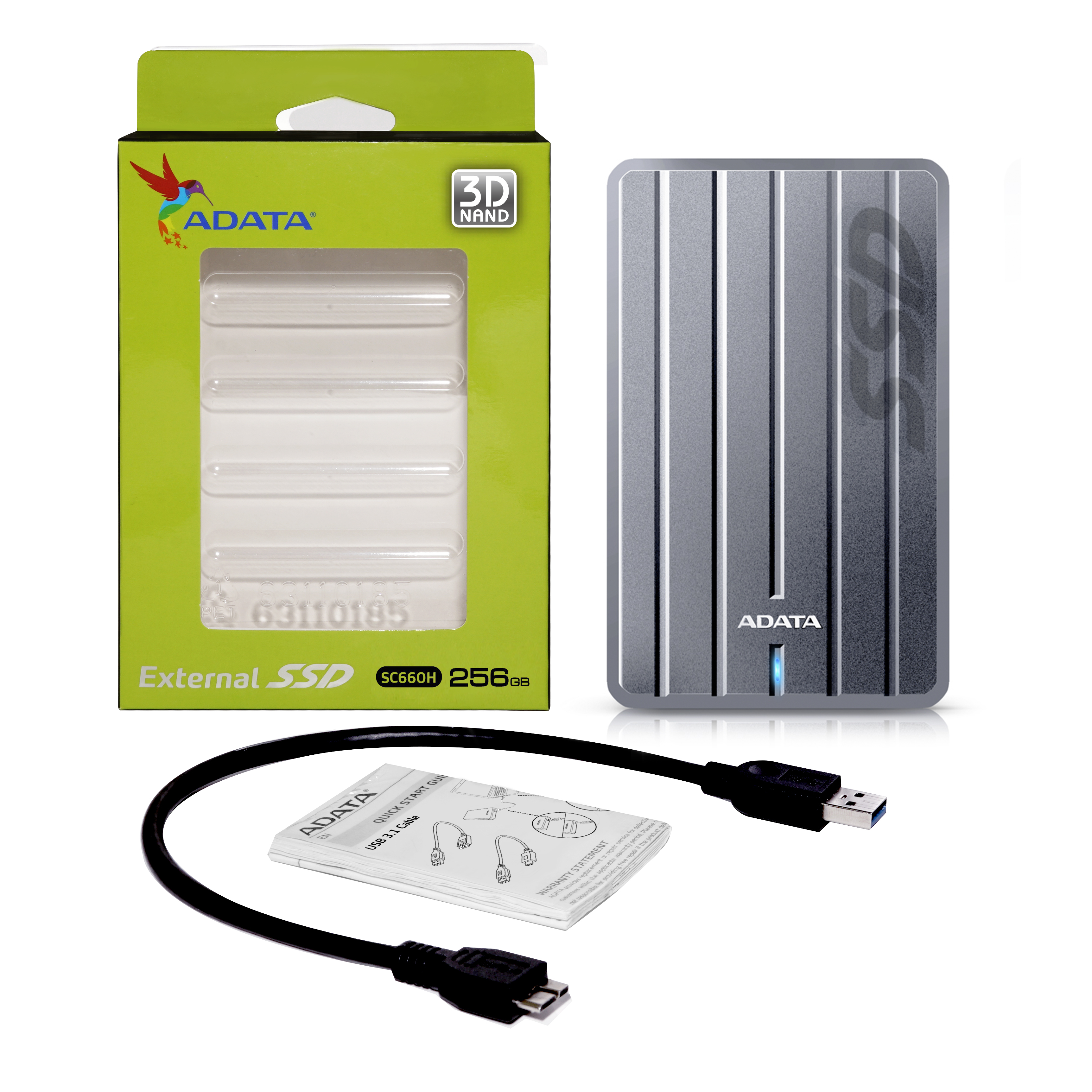 ADATA SC660H 256 GB USB Type-A 3.2 Gen 1 (3.1 Gen 1) Titanium image 7