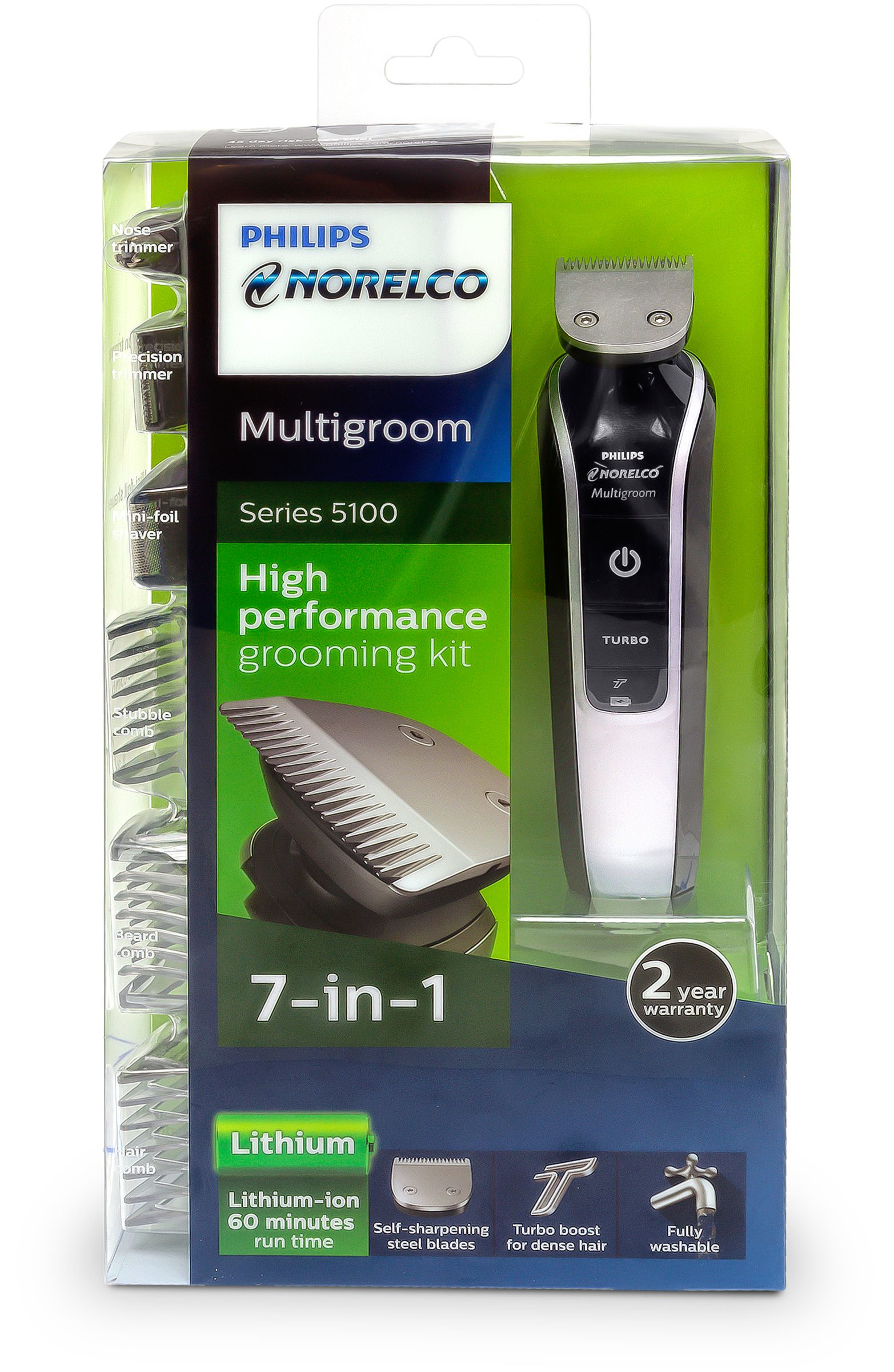 Philips Norelco Multigroom 5100 QG3364/49 body groomer/shaver Black – image 2