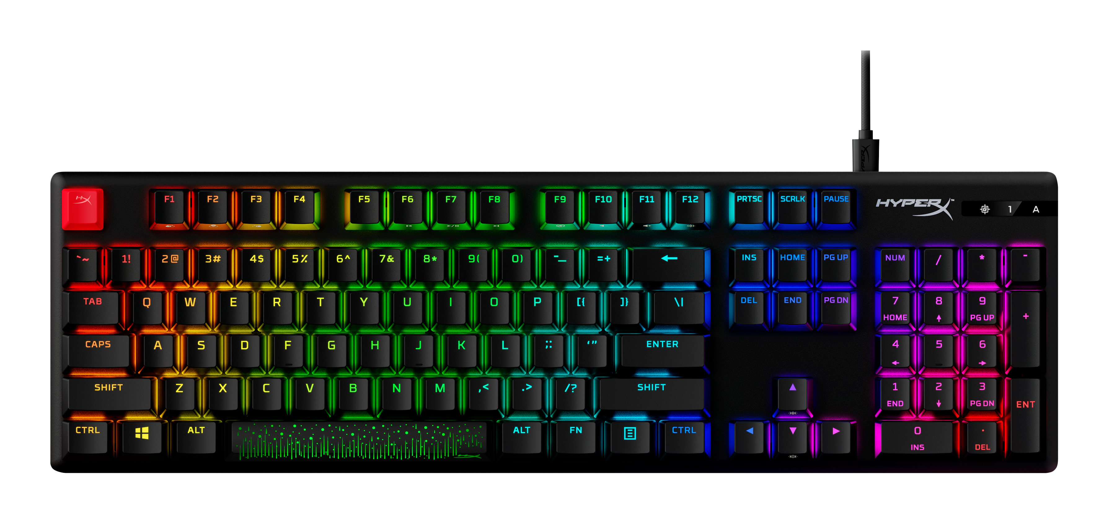 HyperX Alloy Origins PBT HX Red - Mechanical Gaming Keyboard. Keyboard form factor: Full-size (100%). Keyboard style: Stra