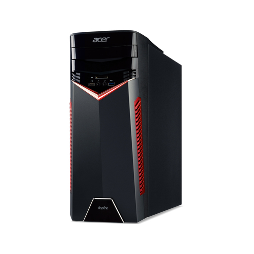 Acer Aspire GX-281 AMD Ryzen™ 5 1400 8 GB DDR4-SDRAM 2 TB HDD AMD Radeon RX 480 Windows 10 Home PC Black, Red image 3