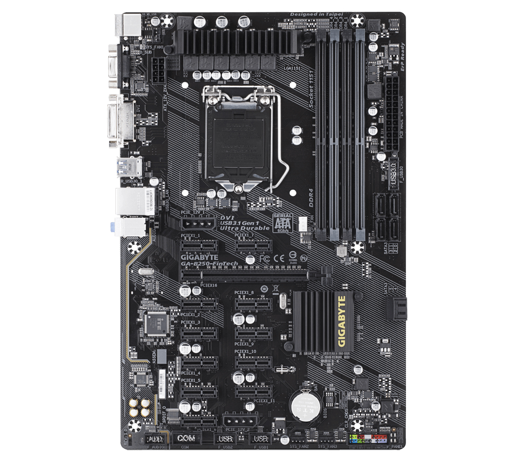 GIGABYTE GA-B250-FinTech Intel® B250 LGA 1151 (Socket H4) ATX – image 5